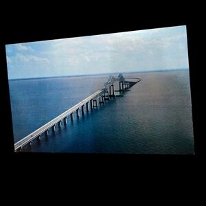 "5/$25" Vintage Postcard Sunshine Skyway Bridge Over Tampa Florida